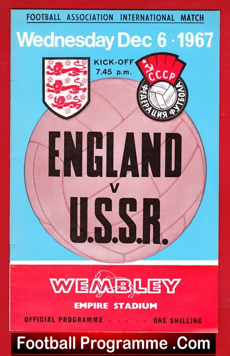 England v Russia 1967 – Cyril Knowles First Match