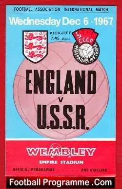 England v Russia 1967 – Cyril Knowles First Match