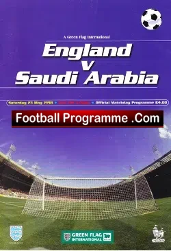 England v Saudi Arabia 1998 – International Match