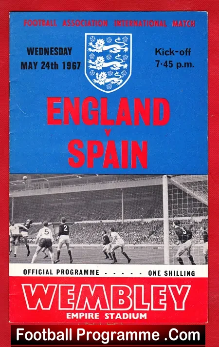 England v Spain 1967