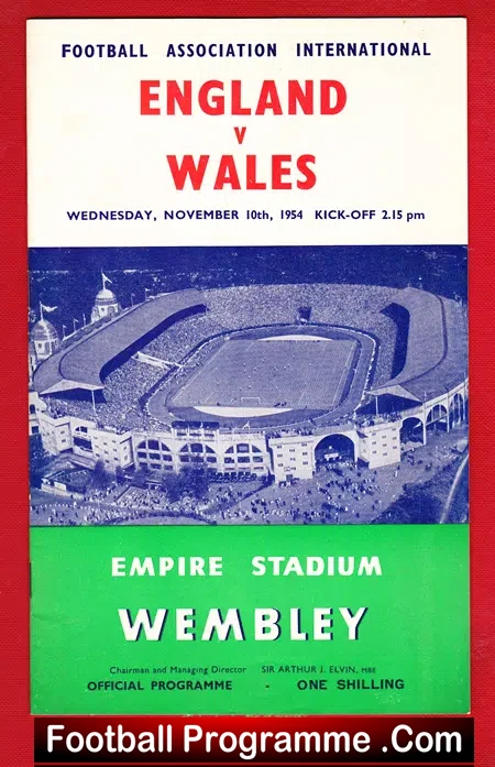 England v Wales 1954 – First Match on TV – 1st Game
