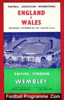 England v Wales 1954 – First Match on TV – 1st Game