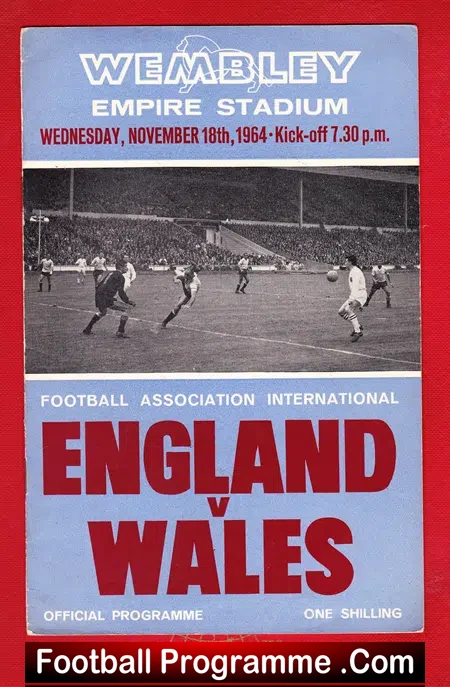 England v Wales 1964