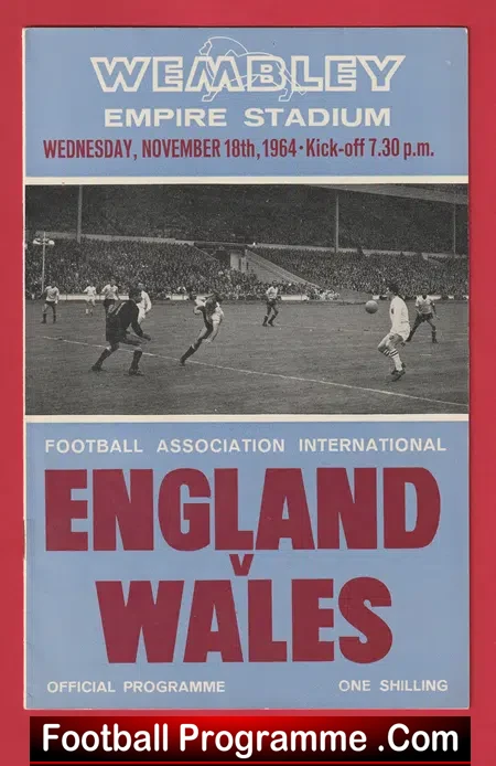 England v Wales 1964 – 1960s