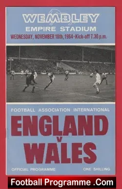 England v Wales 1964 – 1960s