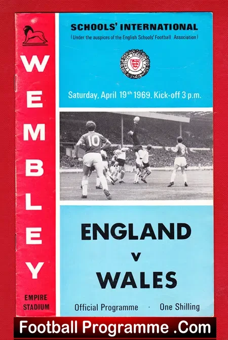 England v Wales 1969 – Schoolboys at Wembley
