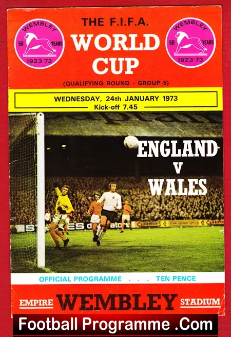 England v Wales 1973