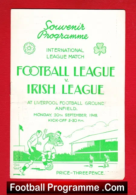 English Football League v League Of Ireland 1948 – Liverpool
