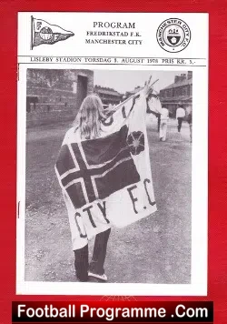 Fredrikstad v Manchester City 1978 – Norway