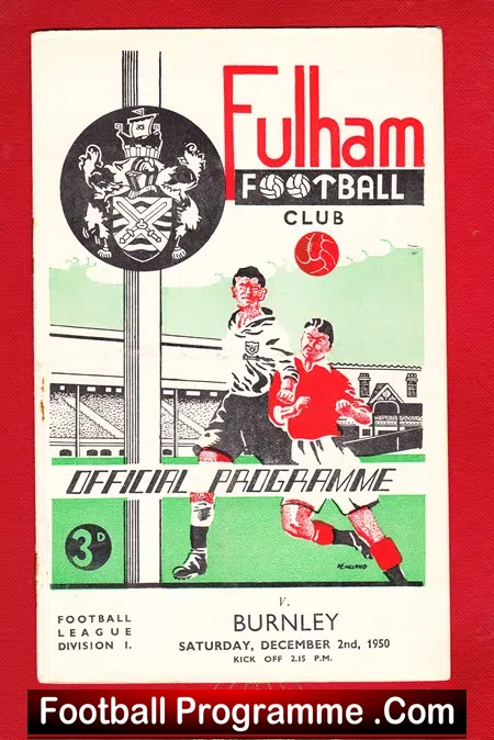 Fulham v Burnley 1950