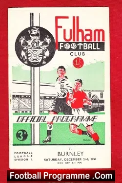 Fulham v Burnley 1950