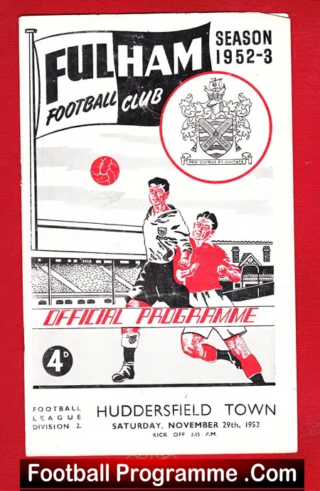 Fulham v Huddersfield Town 1952