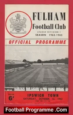 Fulham v Ipswich Town 1962