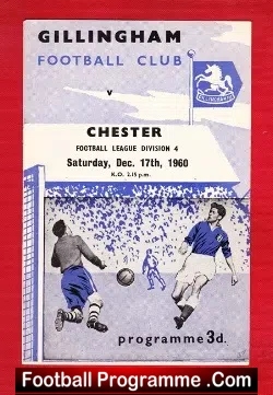 Gillingham v Chester 1960