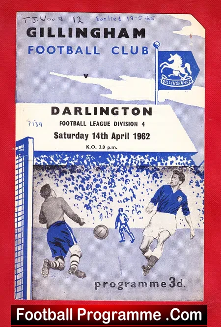 Gillingham v Darlington 1962