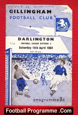 Gillingham v Darlington 1962
