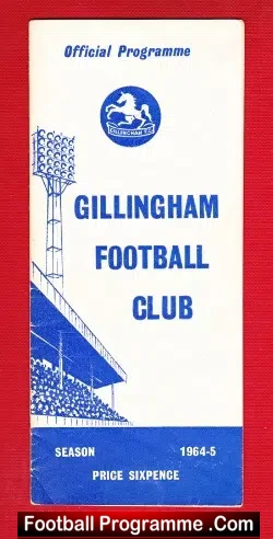 Gillingham v Scunthorpe United 1964
