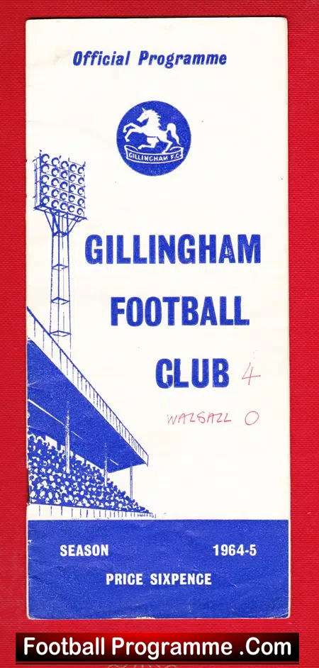 Gillingham v Walsall 1964