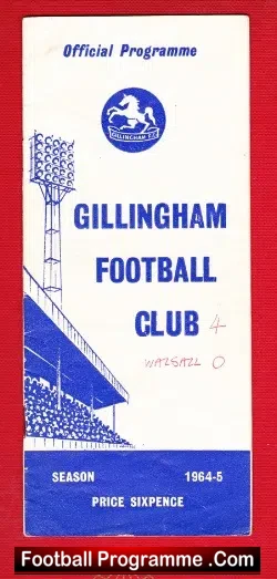 Gillingham v Walsall 1964