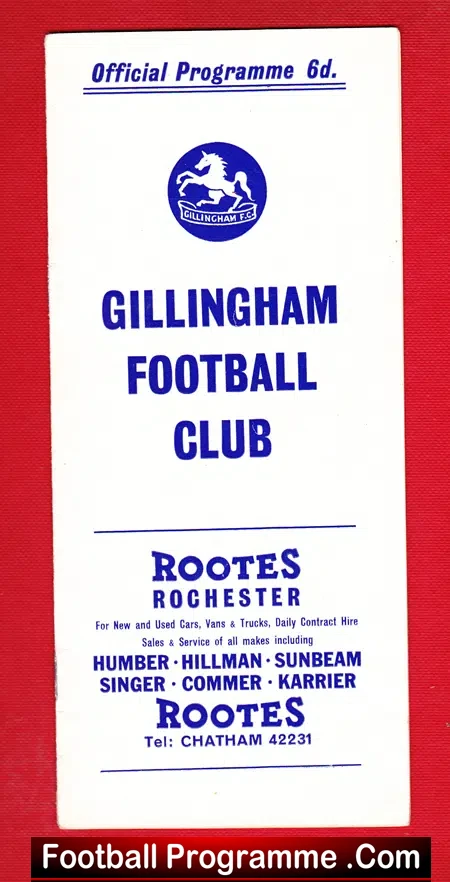 Gillingham v Wokingham Town 1963
