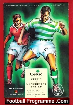 Glasgow Celtic v Manchester United 1992 – 25th Anniversary Game
