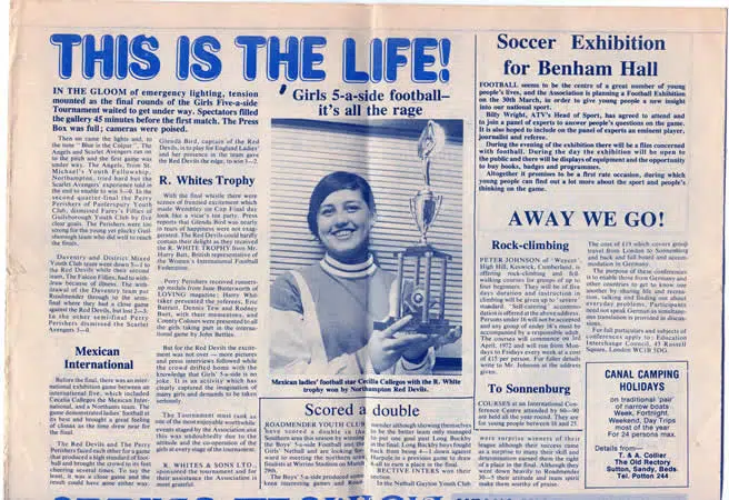Great Britain v Northampton 1971 – Biggleswade + Articles Womens Football