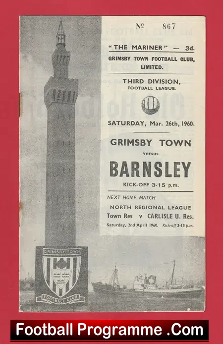 Grimsby Town v Barnsley 1960