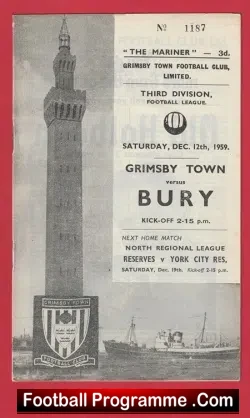Grimsby Town v Bury 1959 – 1950s