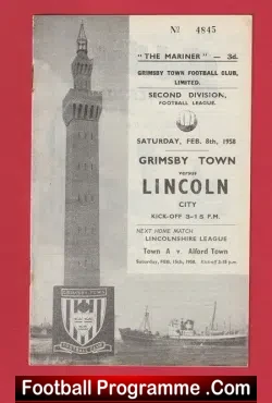 Grimsby Town v Lincoln City 1958