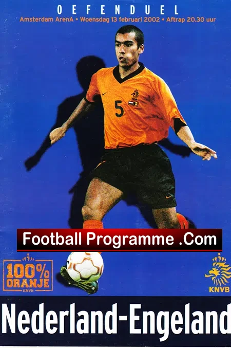 Holland v England 2002 – Netherlands Dutch