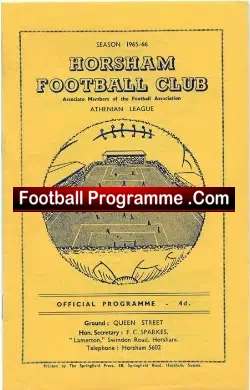 Horsham v ZAC Zwolle 1965 – Athenian League