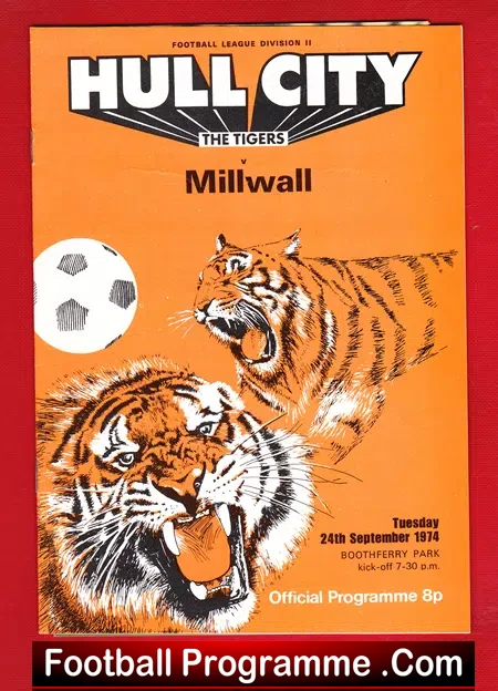 Hull City v Millwall 1974