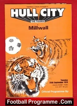 Hull City v Millwall 1974