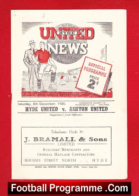 Hyde United v Ashton United 1956