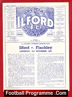 Ilford v Finchley 1955 – London Senior Cup