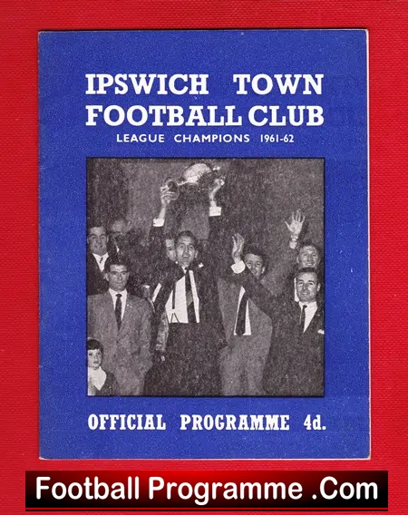 Ipswich Town v Blackburn Rovers 1962