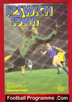 Ipswich Town v Bohemians Prague 1980 – UEFA Cup