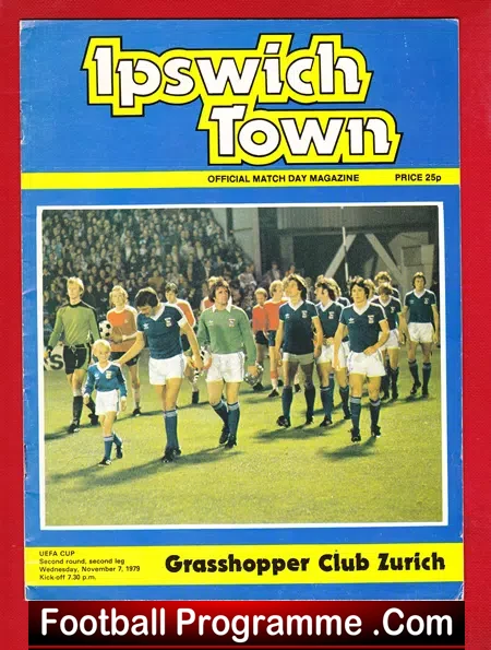 Ipswich Town v Grasshopper Zurich 1979 – UEFA Cup