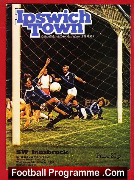 Ipswich Town v Innsbruck 1978 – Austria ECWC