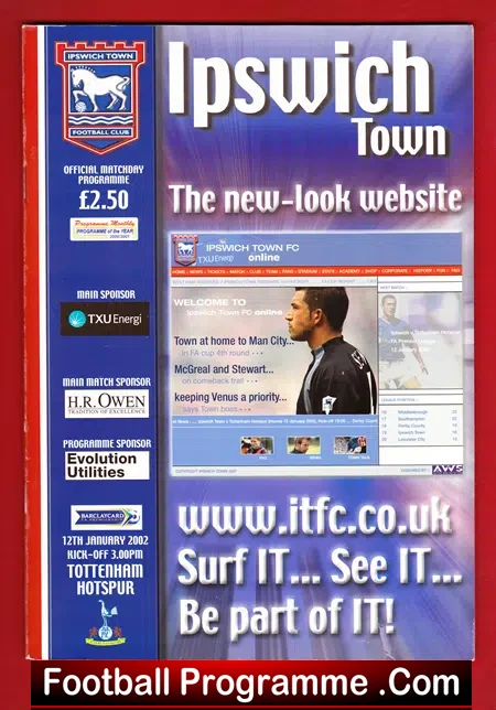 Ipswich Town v Tottenham 2002