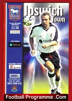 Ipswich Town v West Ham United 2001