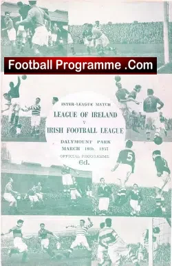 League Of Ireland v Irish Football League 1957