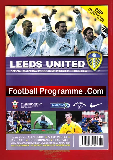 Leeds United v Southampton 2001