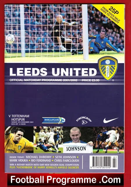 Leeds United v Tottenham 2001