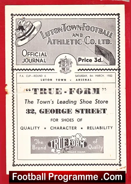 Lincoln City v Arsenal 1952