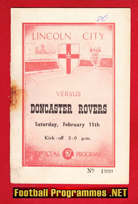 Lincoln City v Doncaster Rovers 1950 – to clear
