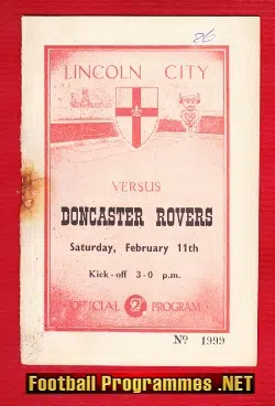 Lincoln City v Doncaster Rovers 1950 – to clear