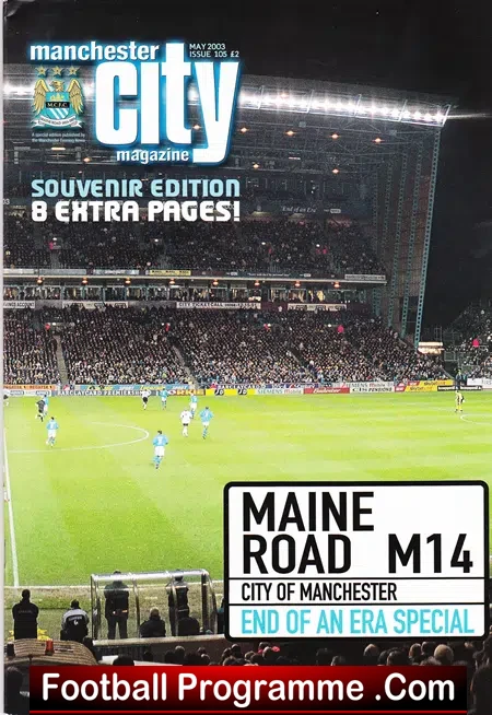 Manchester City Magazine Special Edition 2003 – Last Game