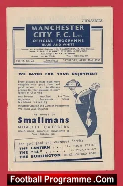 Manchester City v Derby County 1950 – 1950s