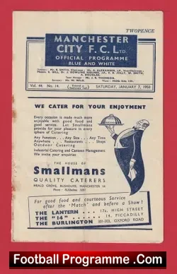 Manchester City v Derby County 1950